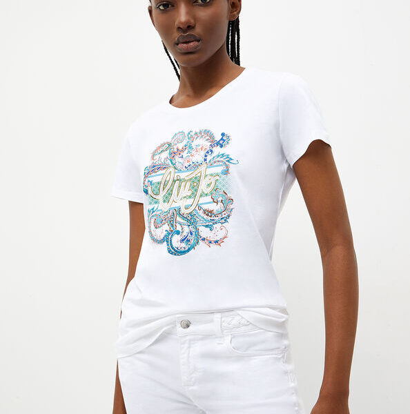 kandidaat Postcode Geavanceerd T-Shirt Liu Jo – Bikai – de 'fashionstore'