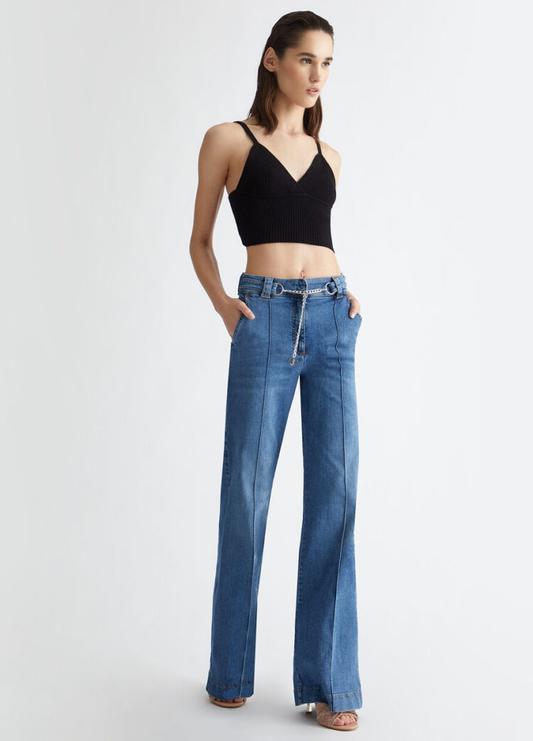 Jeans flared & cropped